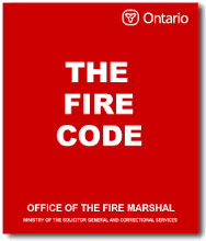Picture of the Fire Code book
